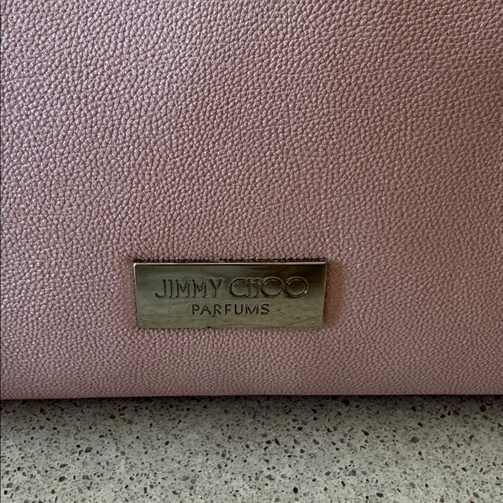Jimmy Choo Parfums Pink Glitter Make Up Bag - Picture 2 of 6
